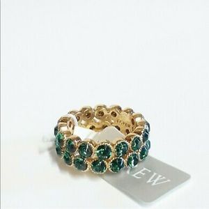 ✨NWT✨J CREW // Crystal Bezel Ring sz 6